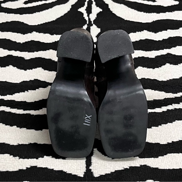 STEVE MADDEN Vintage 90s Shelly Platform Square Toe Boots Size 5.5 - Picture 11 of 12